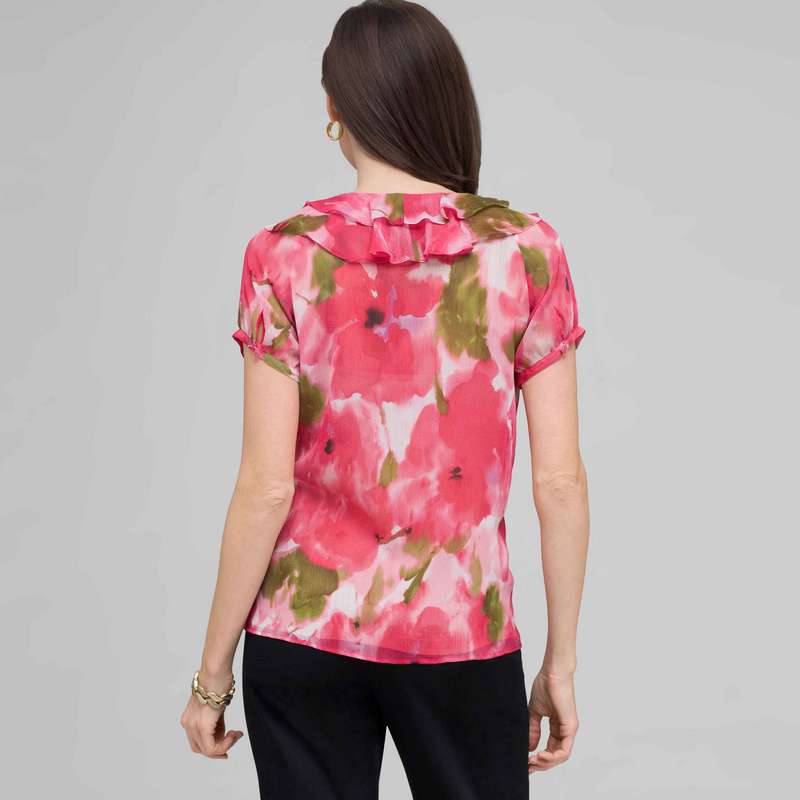 Ruffle Front Blouse., , large