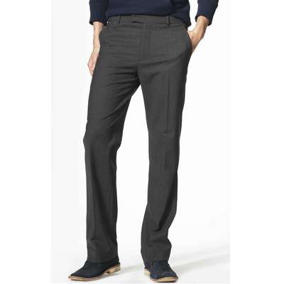 Basic Leg Trousers, Grey, medium