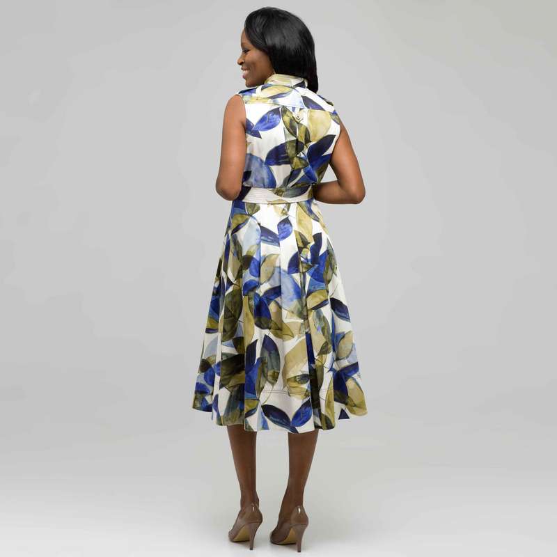 Floral Shirt Dress., , large
