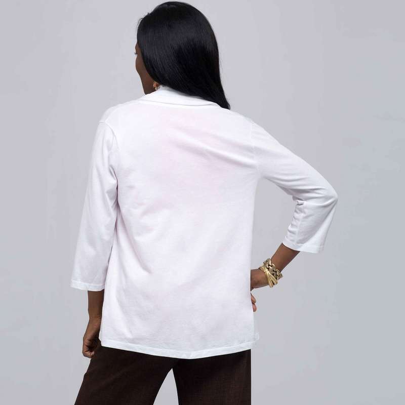 Drape Front Cardigan., , large