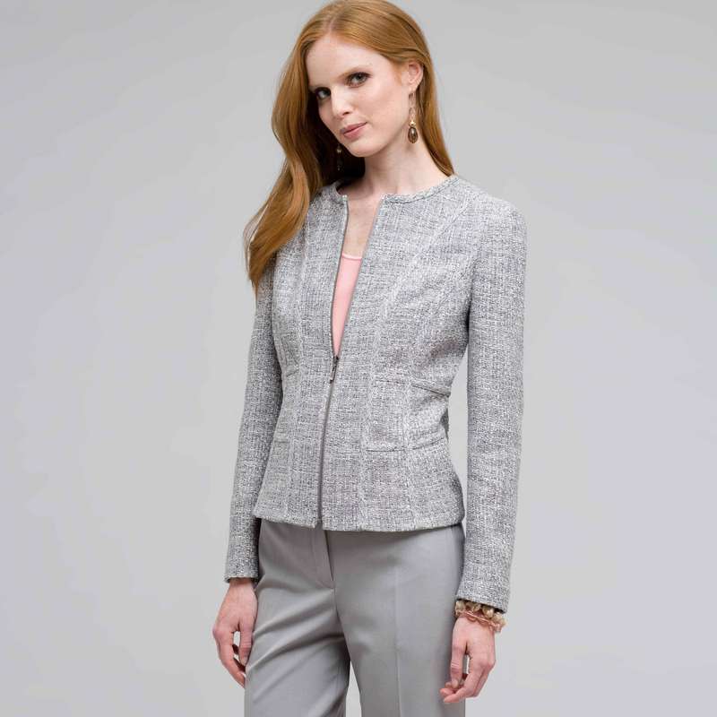Zip Front Jacket, , large