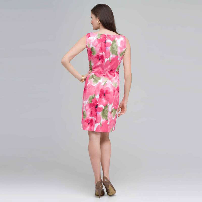 Floral Sheath Dress., , large