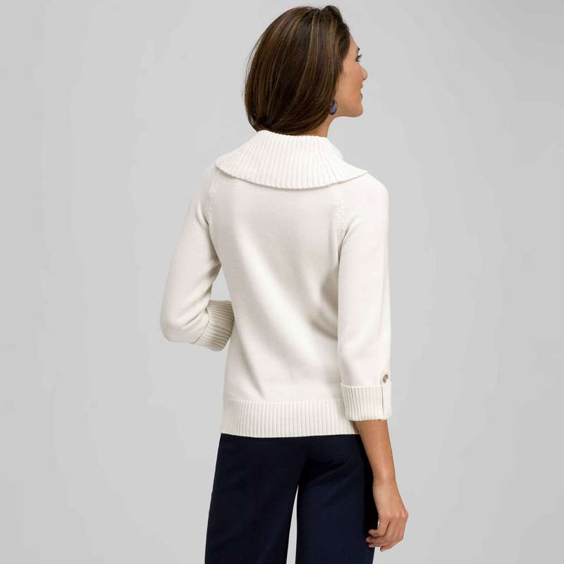 3/4 Sleeve Cowl Neck Top, , large